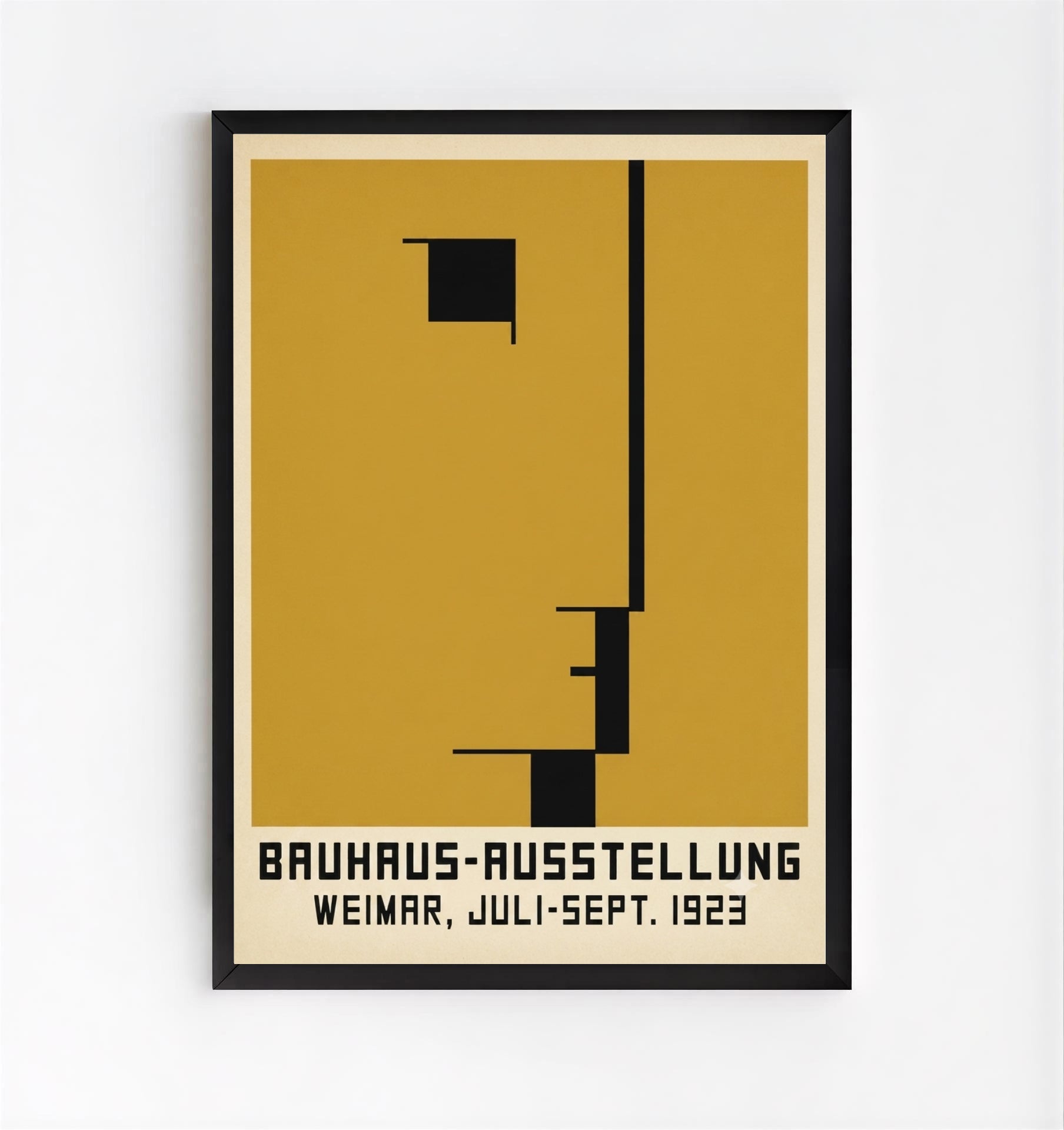 Lámina de exposición Bauhaus geométrica minimalista
