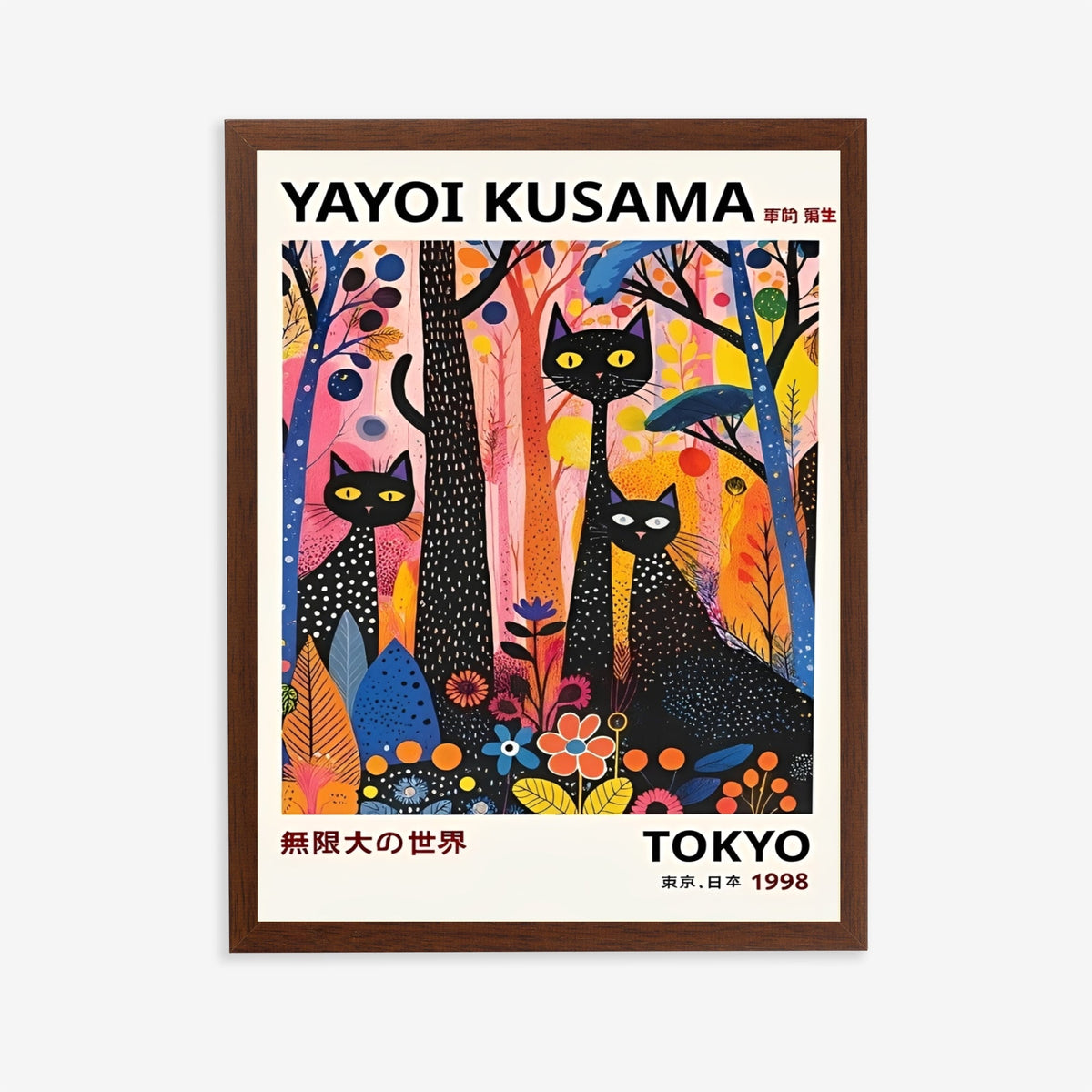 Yayoi Kusama Gatos Negros