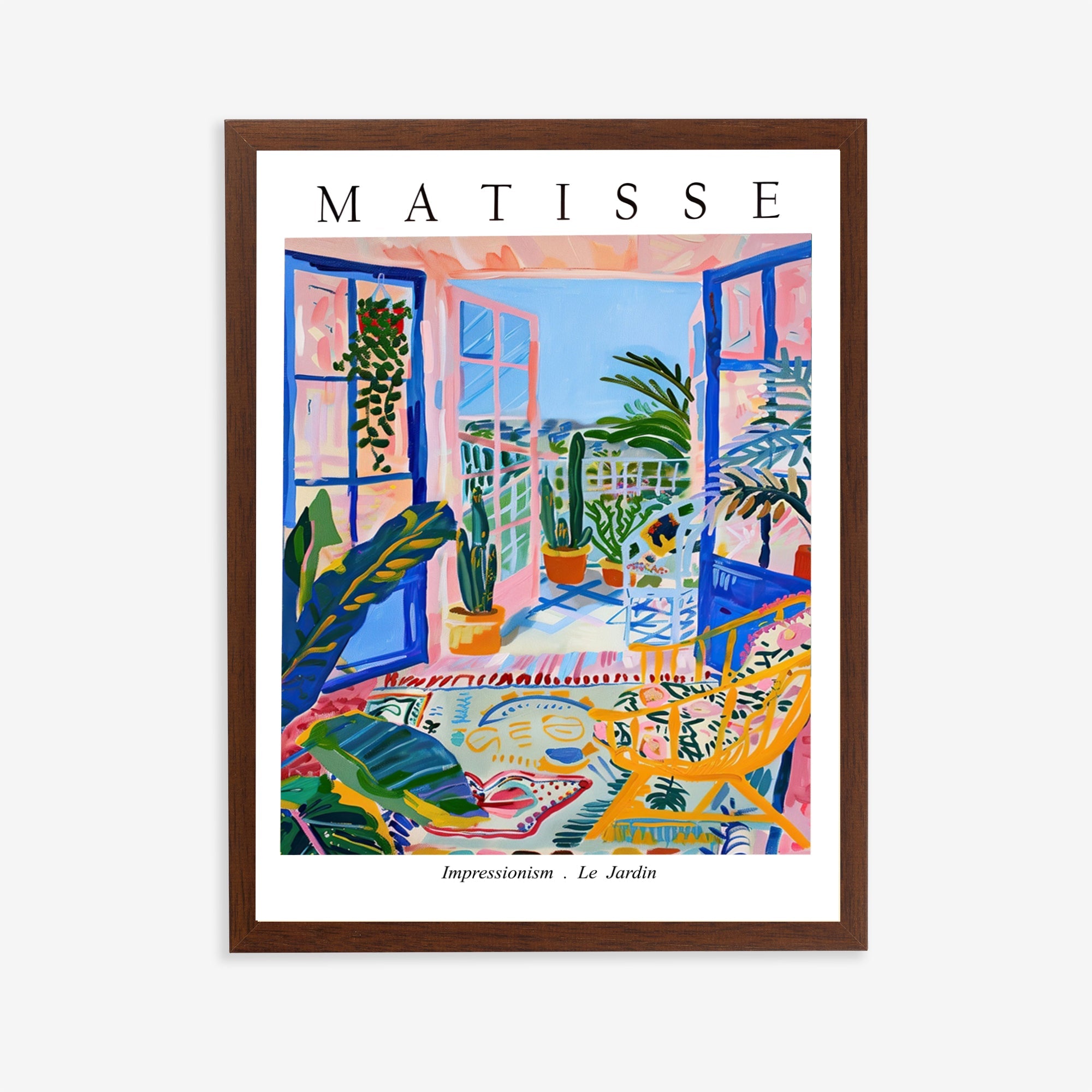 Póster de exposición Matisse Le Jardin – Arte de pared del balcón colorido
