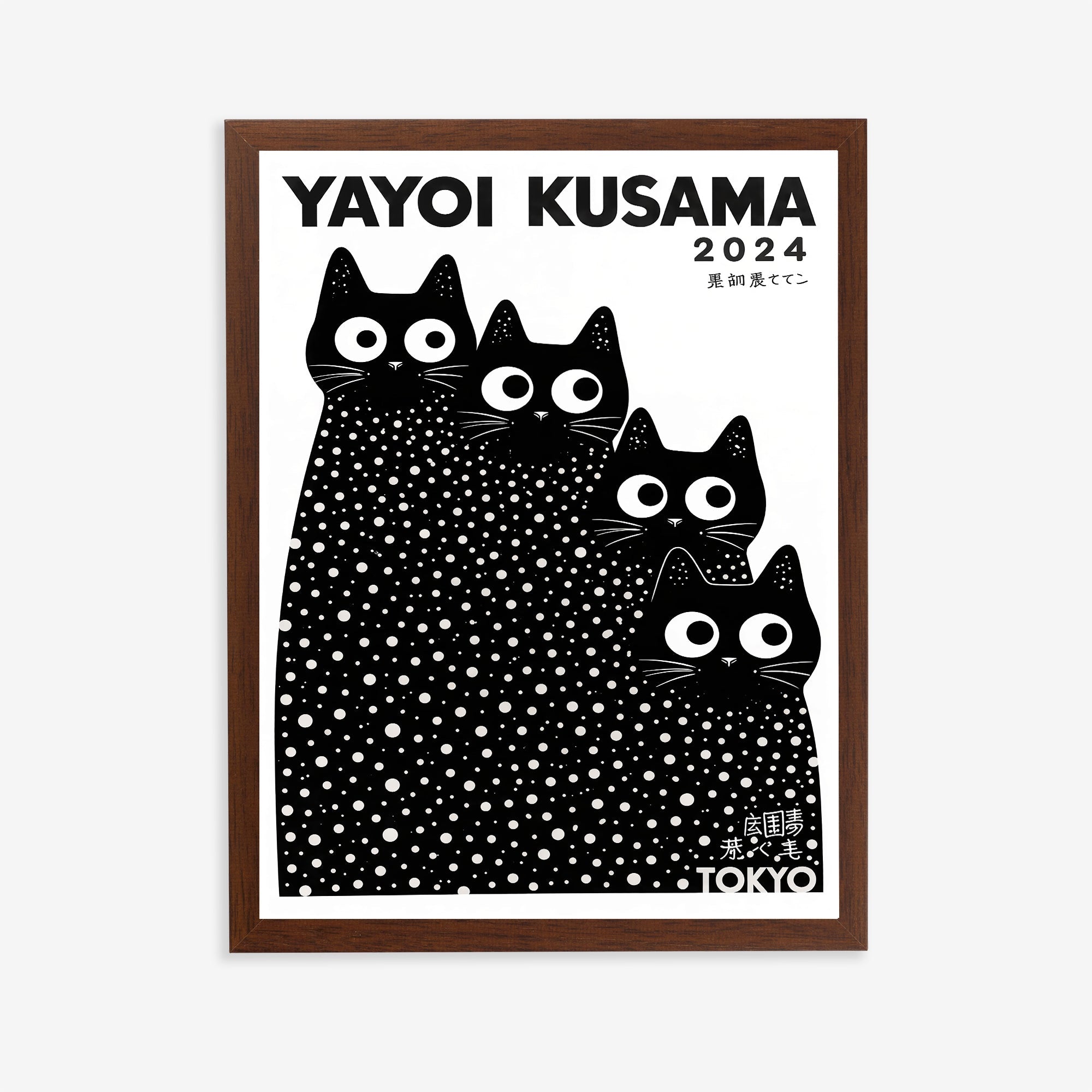 Láminas de gatos Yayoi Kusama