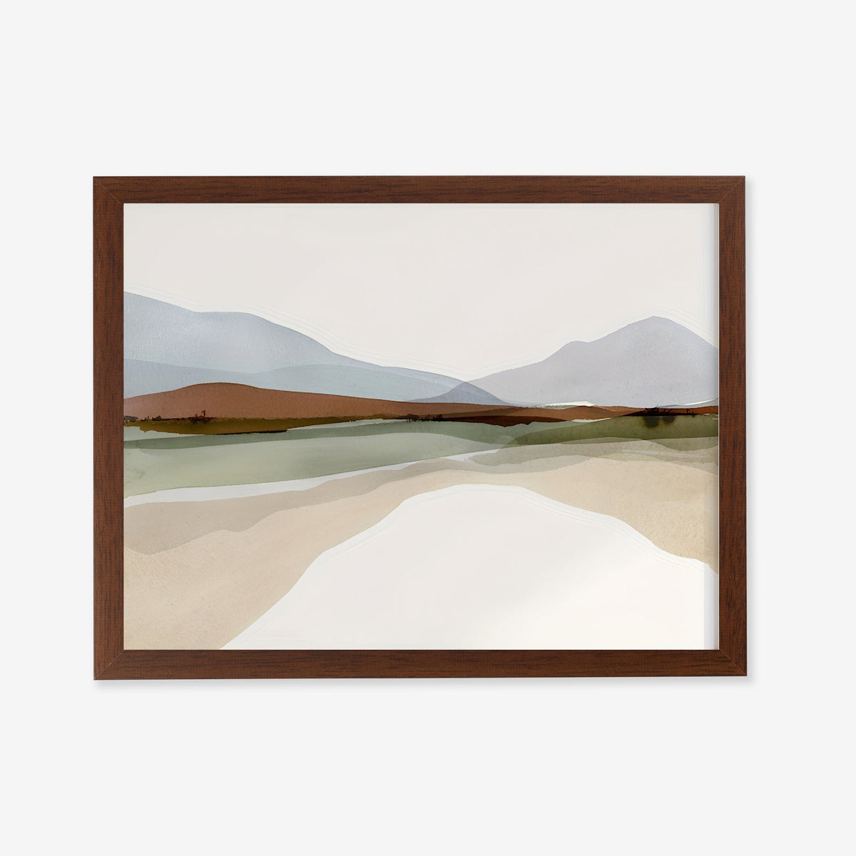 Lámina de paisaje en acuarela