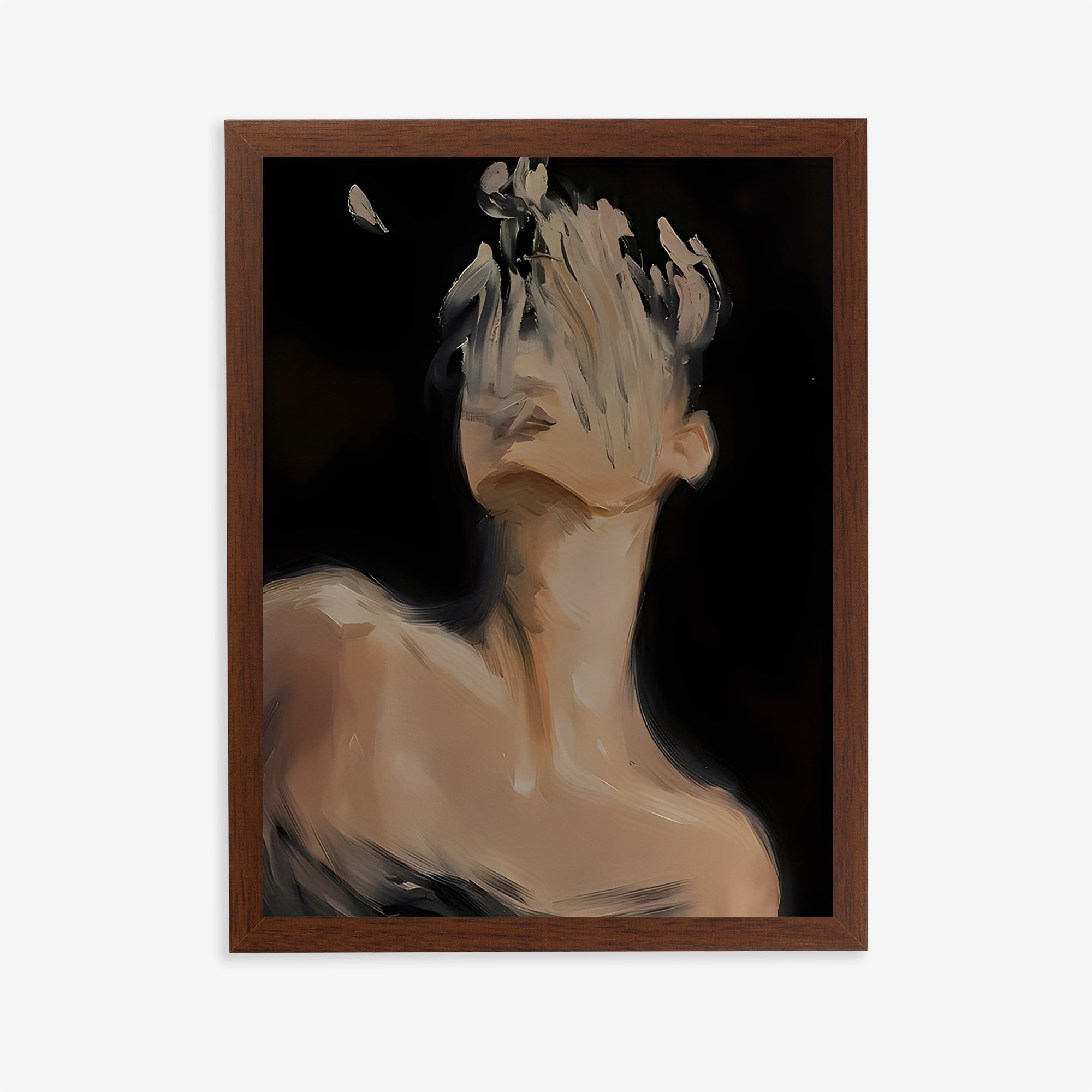 Lámina de retrato abstracto sin rostro