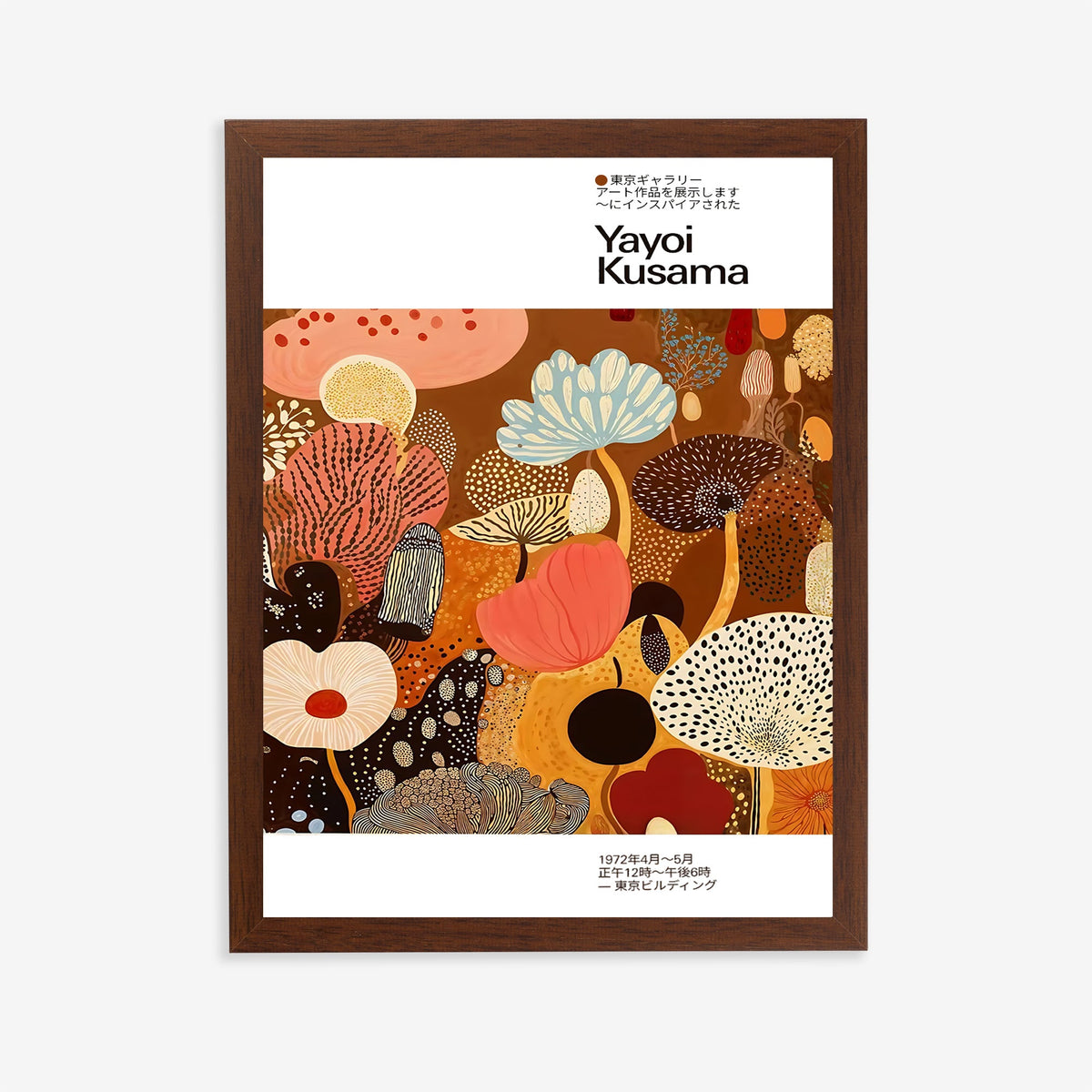 Póster inspirado en Yayoi Kusama