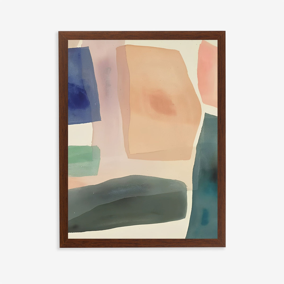 Lámina de arte abstracto moderno en tonos pastel