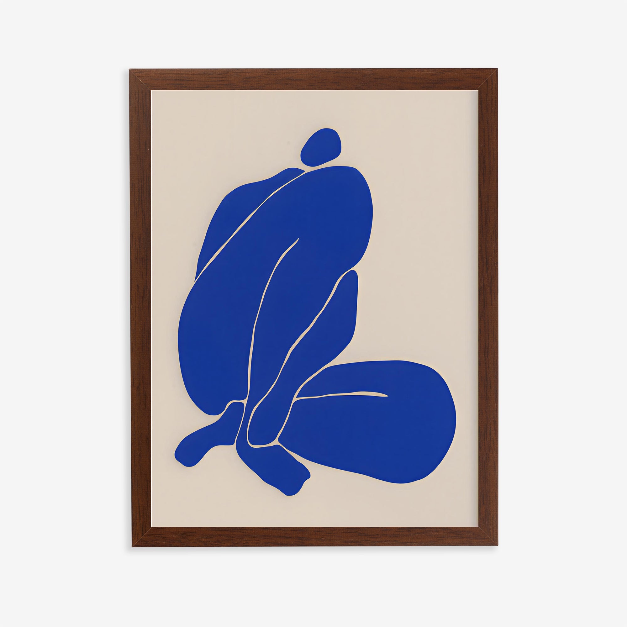 Lámina de figura abstracta en azul