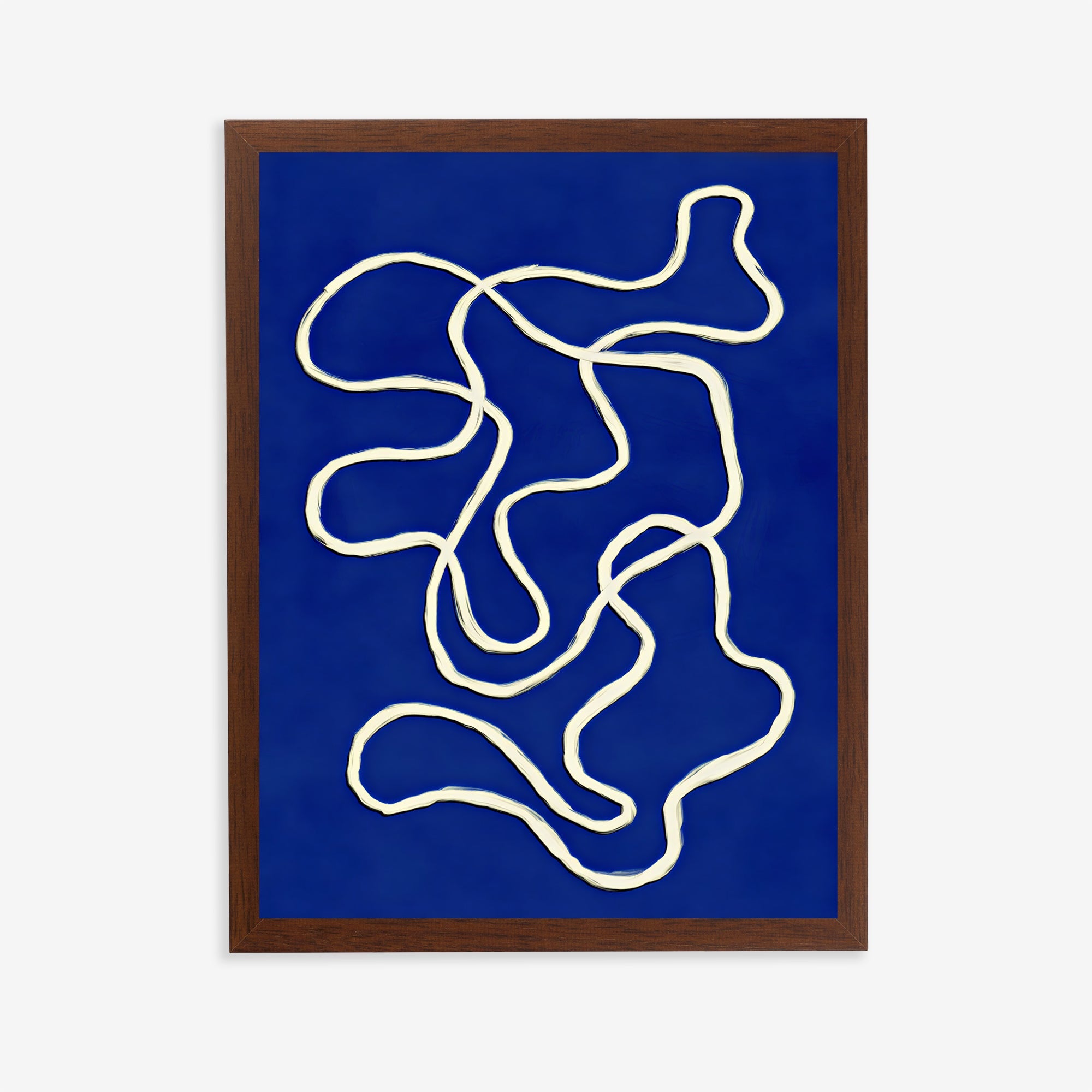 Lámina de arte abstracto azul
