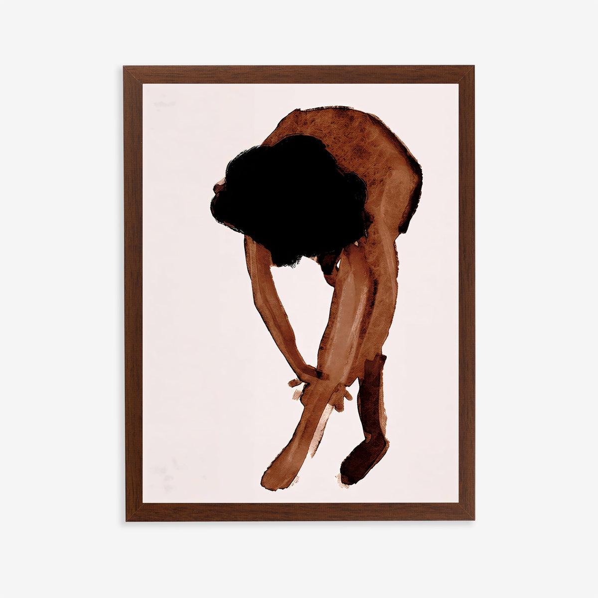 Lámina de figura abstracta en acuarela