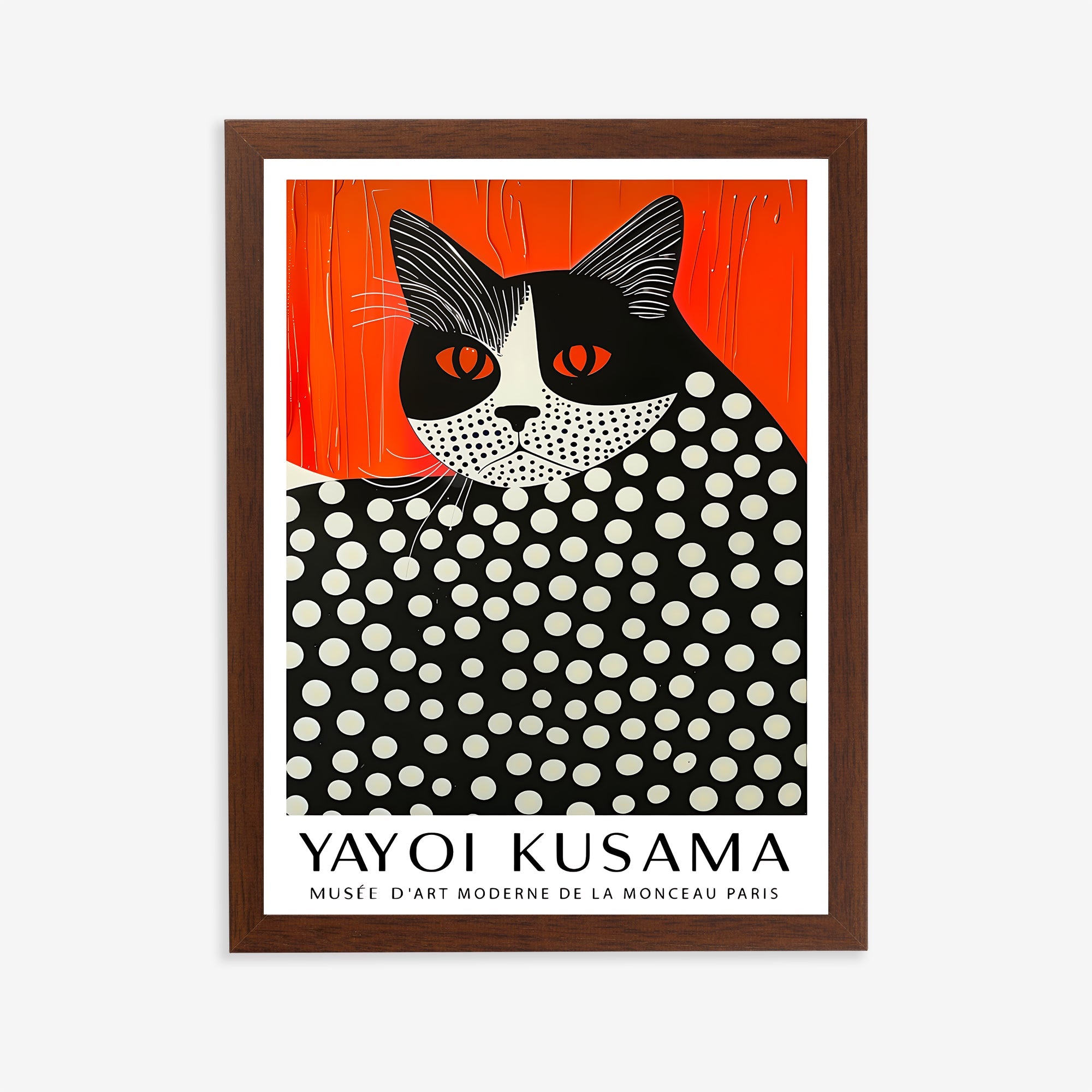 Lámina de gato con lunares