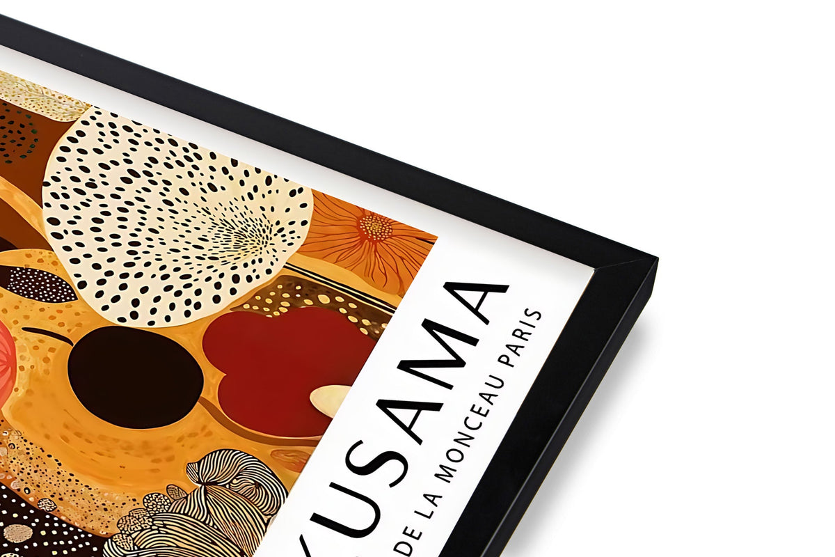 Lámina floral inspirada en Yayoi Kusama