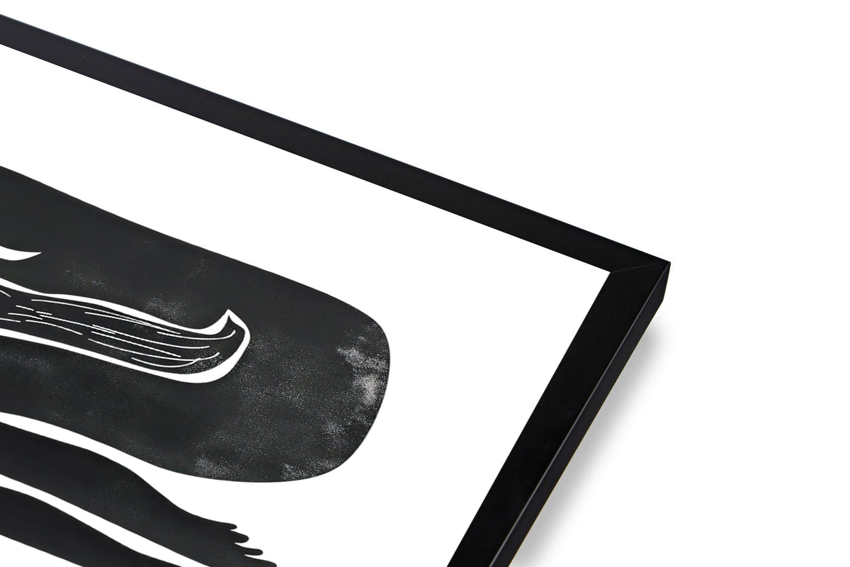 Lámina de arte abstracto minimalista de línea negra