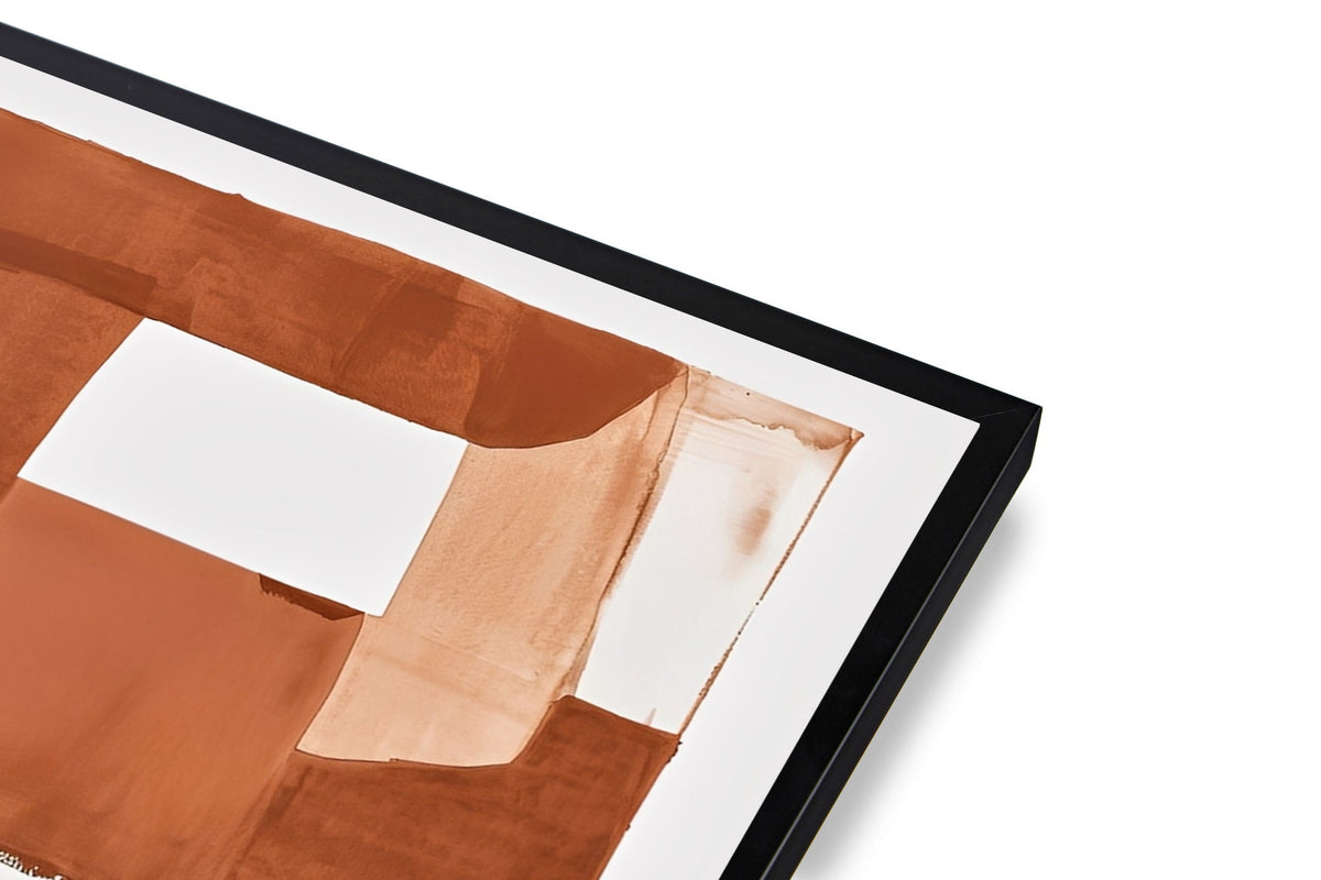 Lámina de arte abstracto en tonos tierra