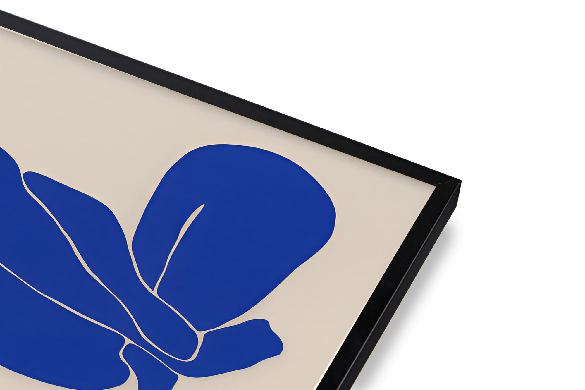 Lámina de figura abstracta en azul