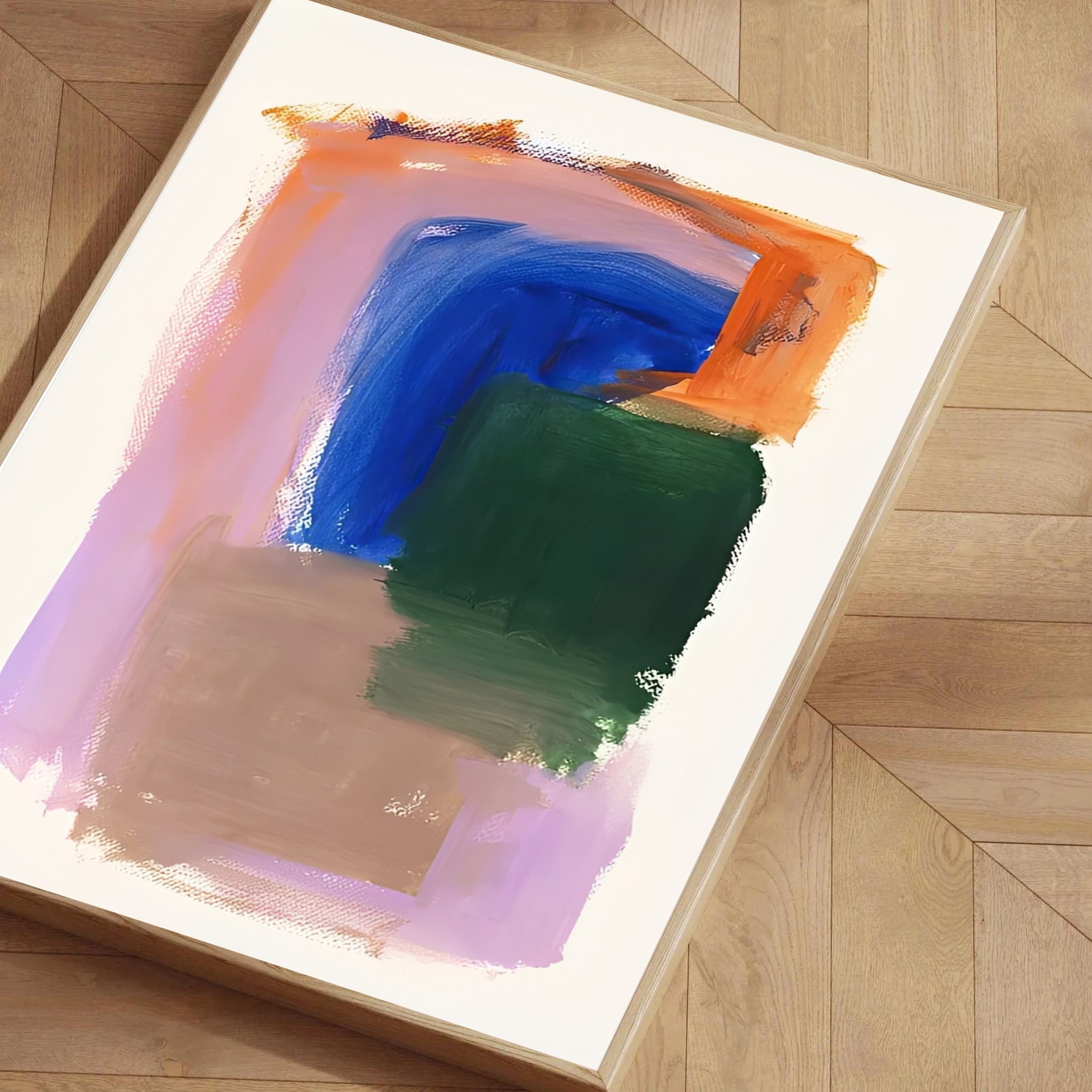 Lámina de arte abstracto moderno y colorido
