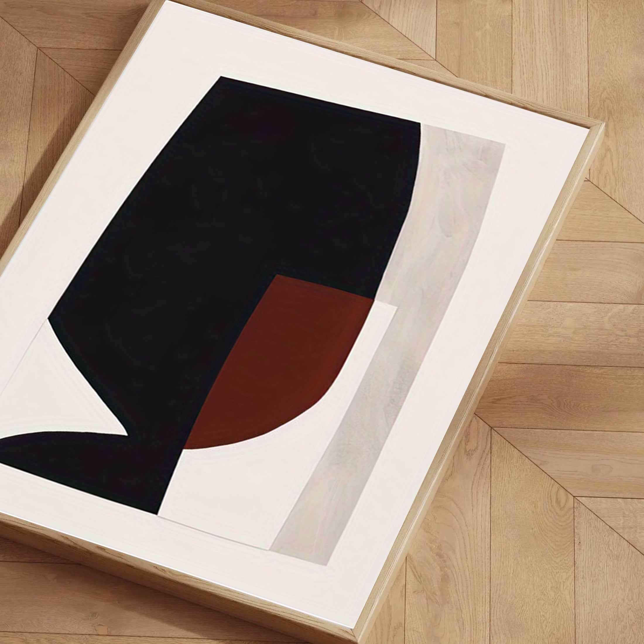 Lámina de arte geométrico abstracto minimalista