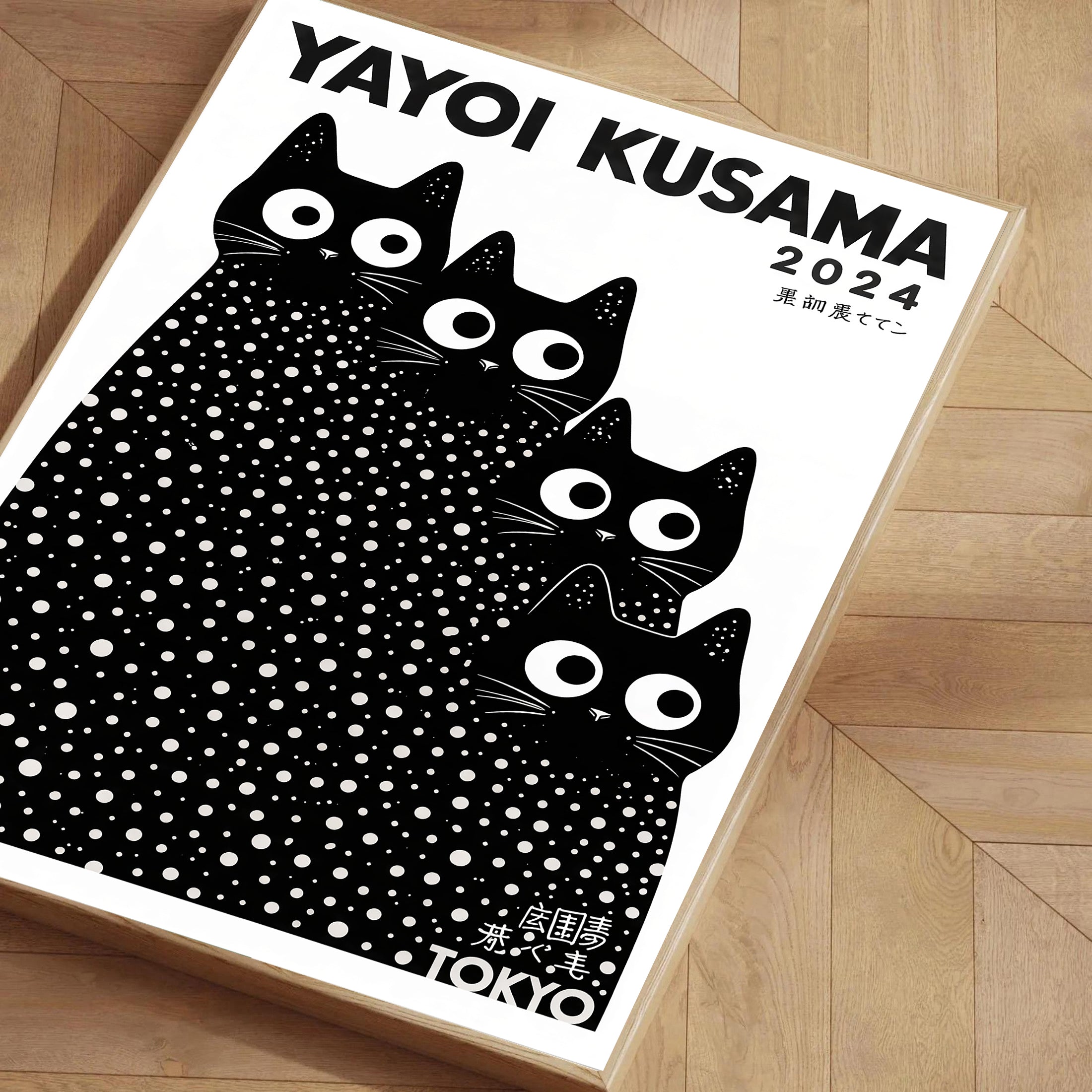 Láminas de gatos Yayoi Kusama