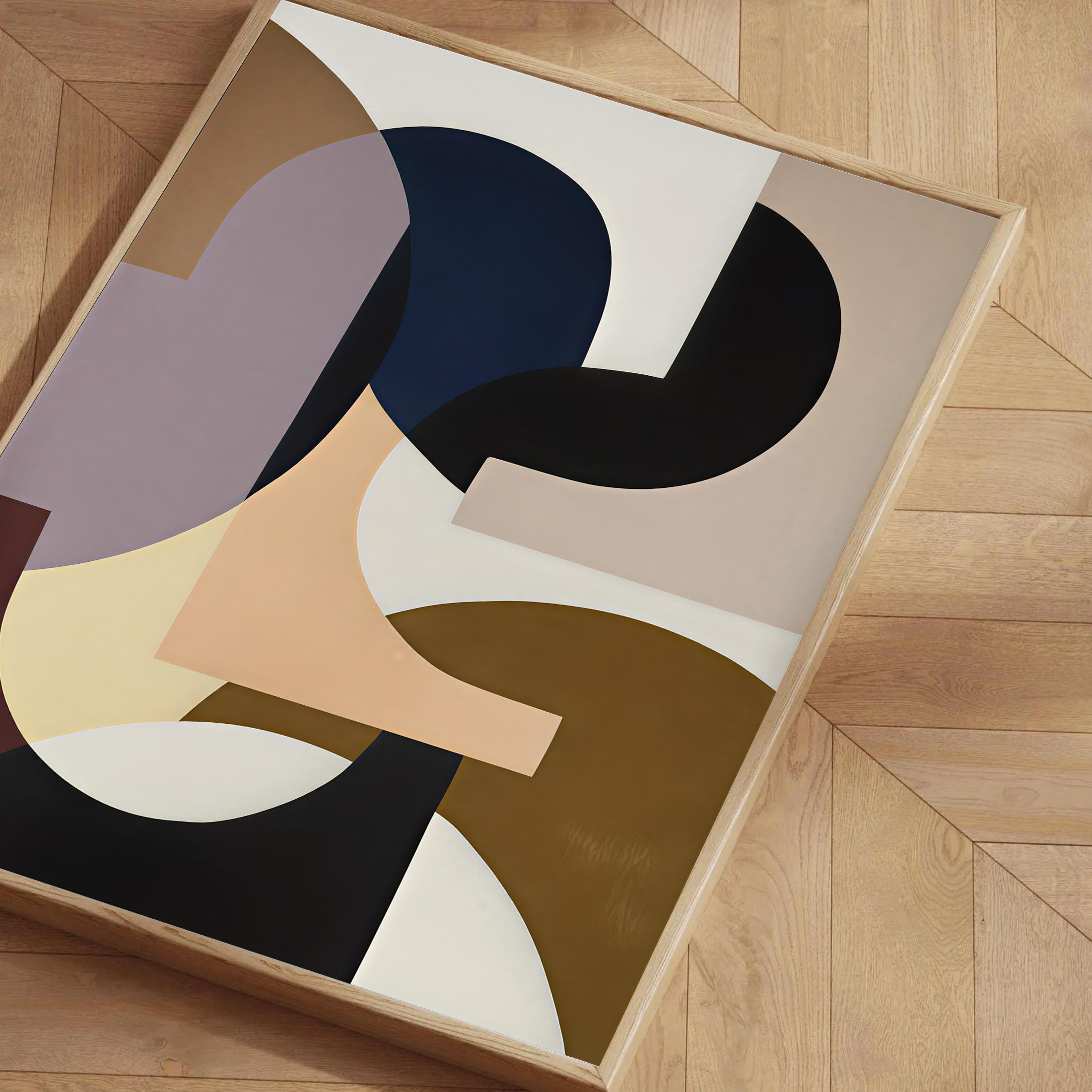 Lámina de formas geométricas abstractas