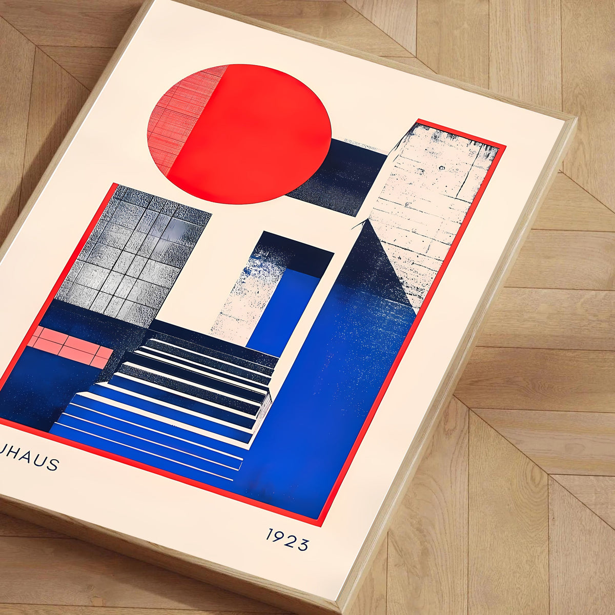 Lámina de arte abstracto Bauhaus de los años 20