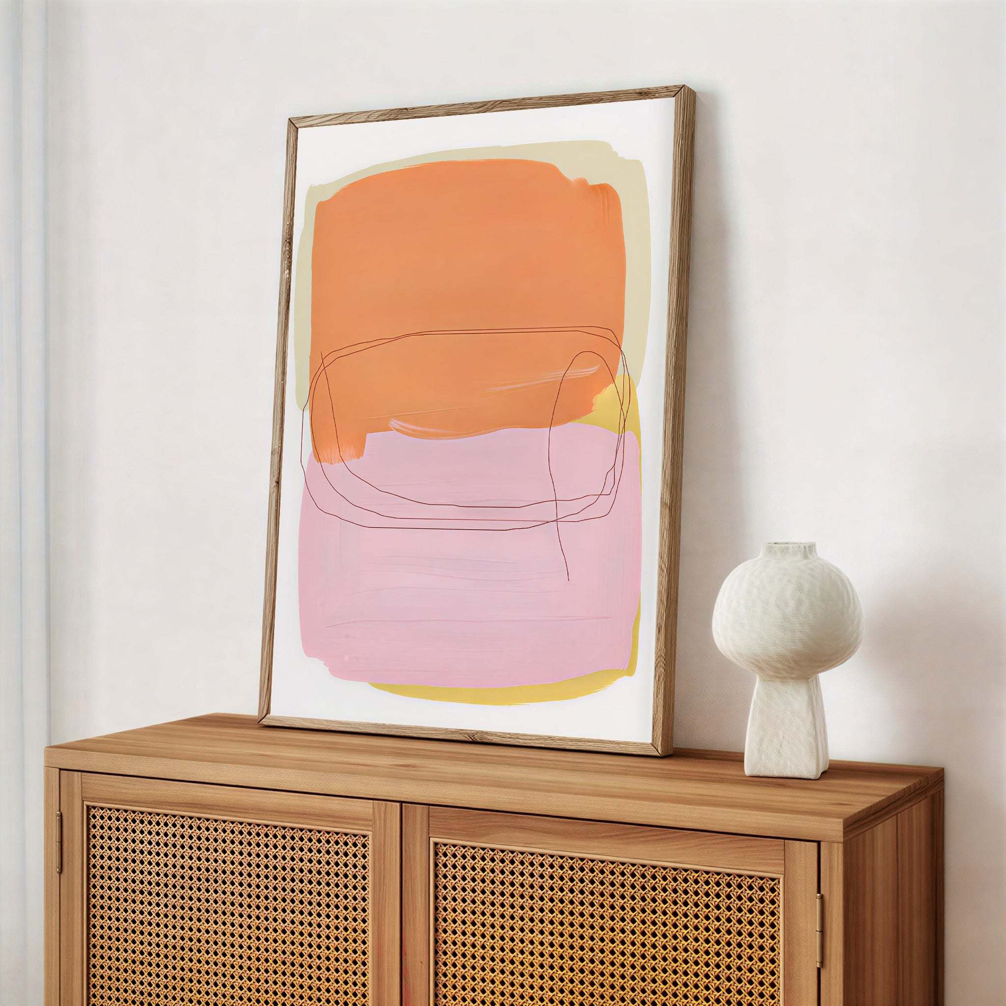 Lámina de arte abstracto minimalista