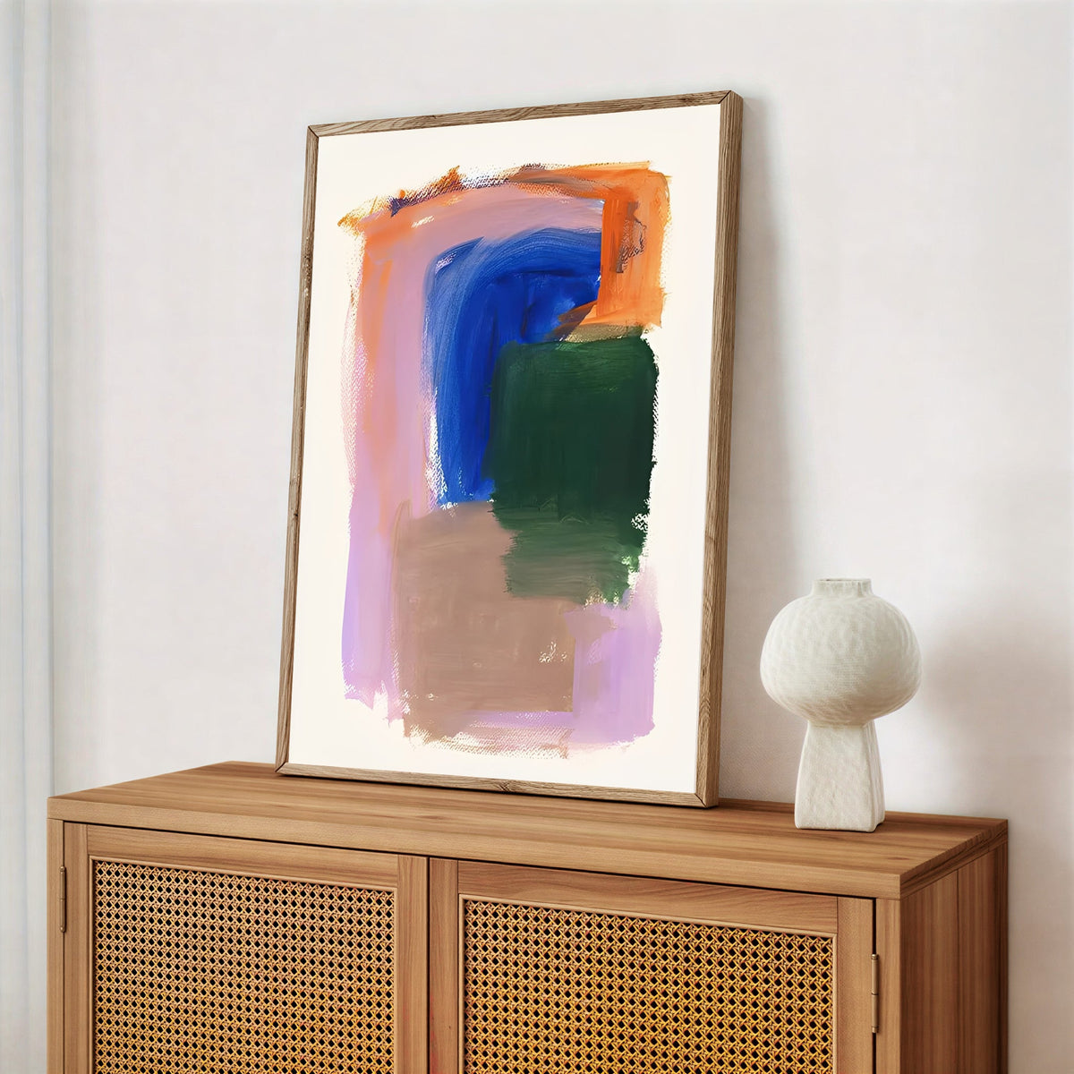 Lámina de arte abstracto moderno y colorido