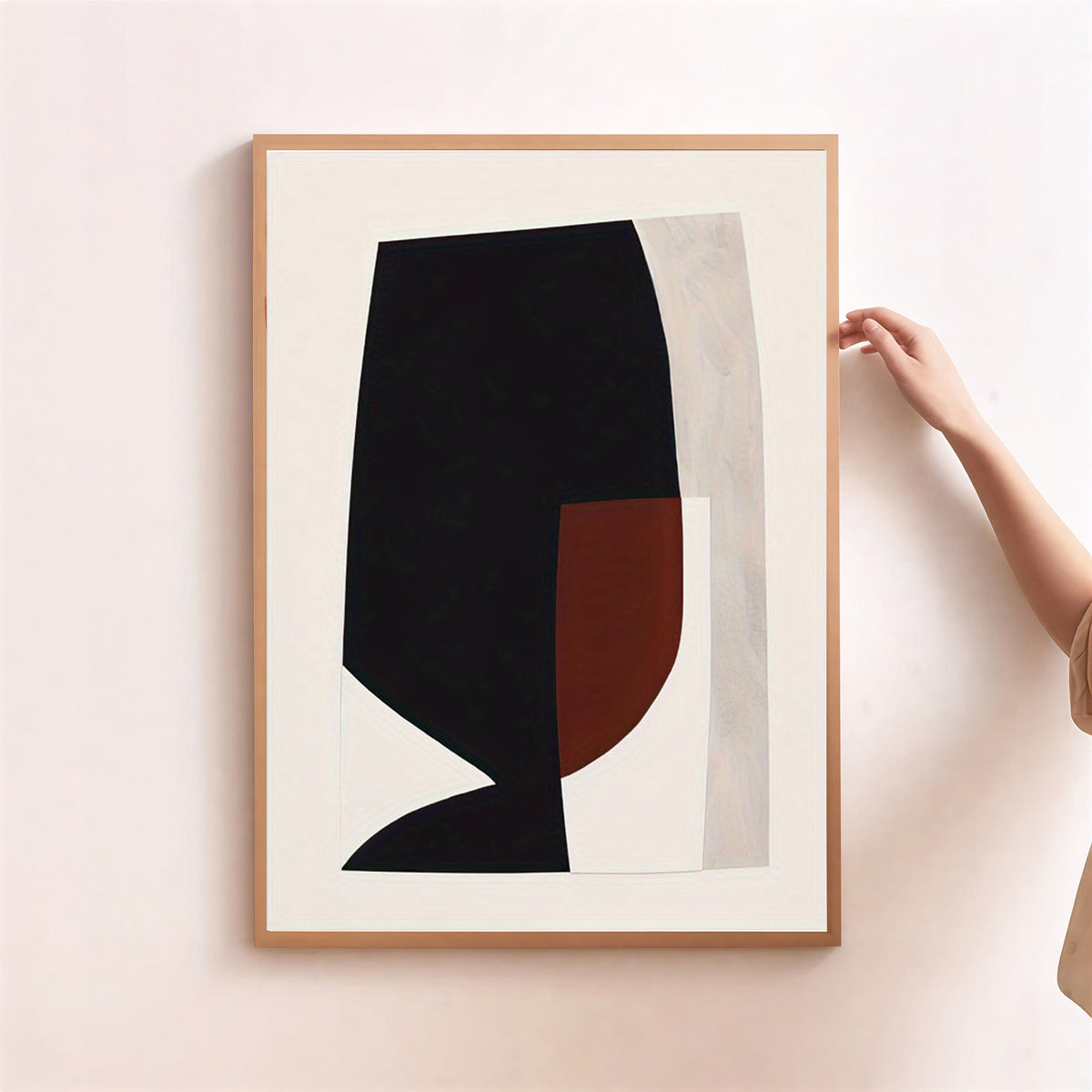 Lámina de arte geométrico abstracto minimalista