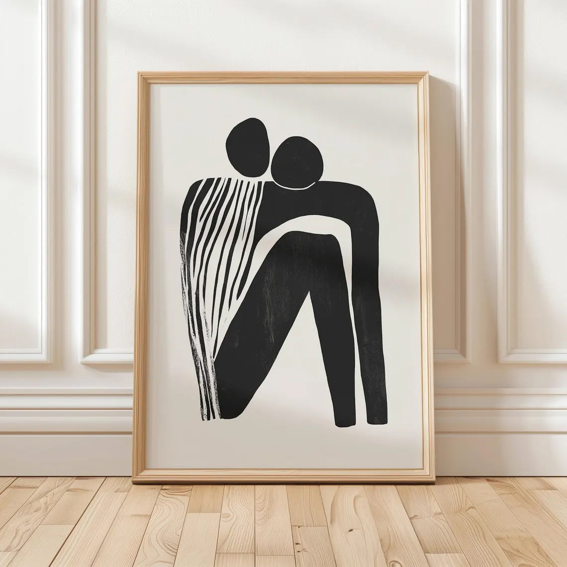 Lámina minimalista de figura abstracta