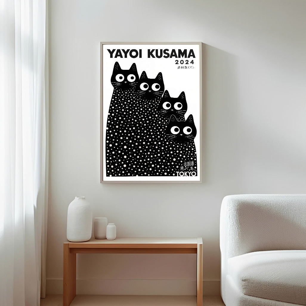 Láminas de gatos Yayoi Kusama