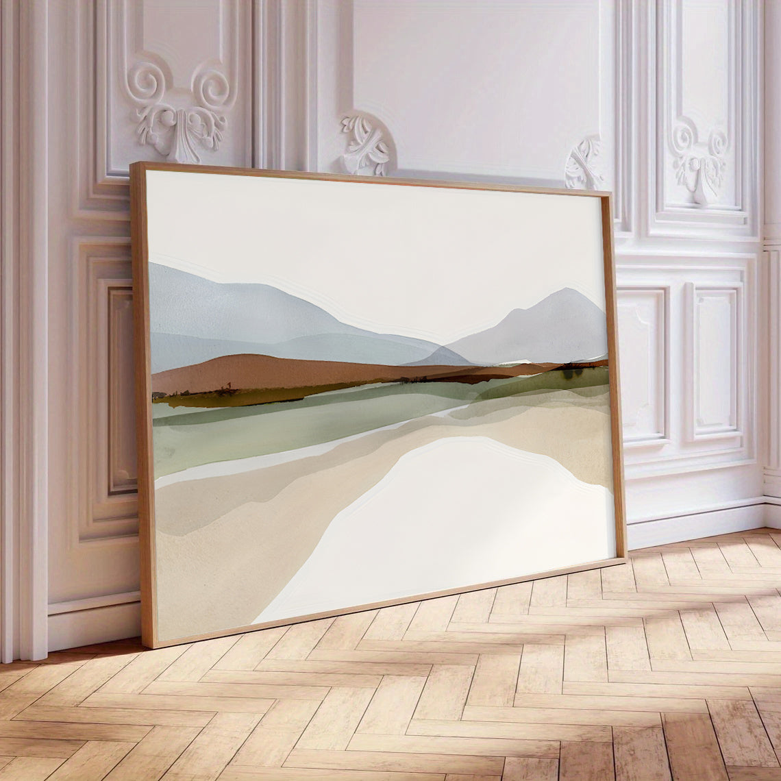 Lámina de paisaje en acuarela