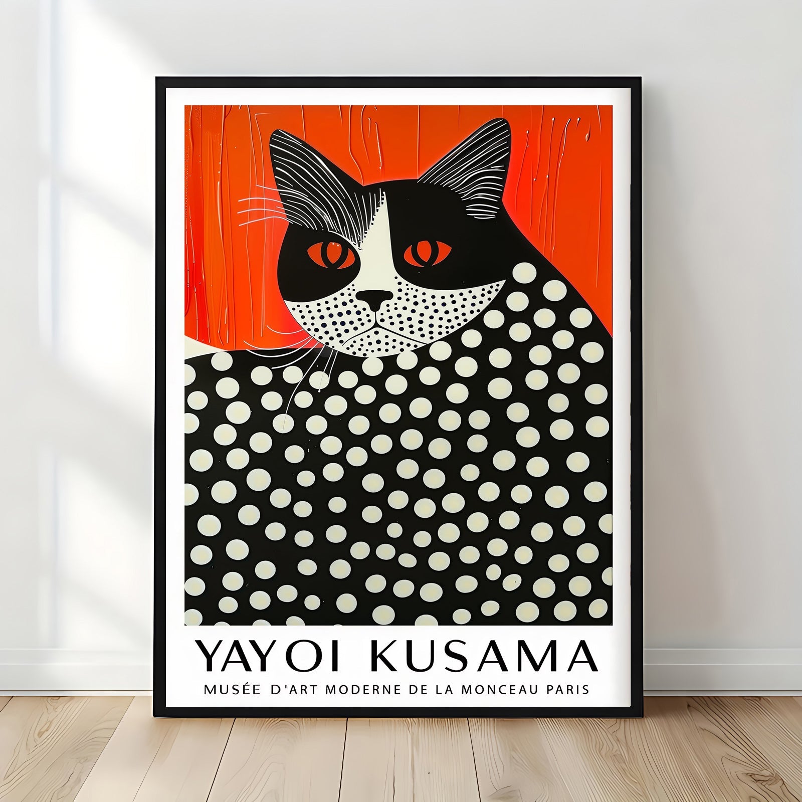 Lámina de gato con lunares