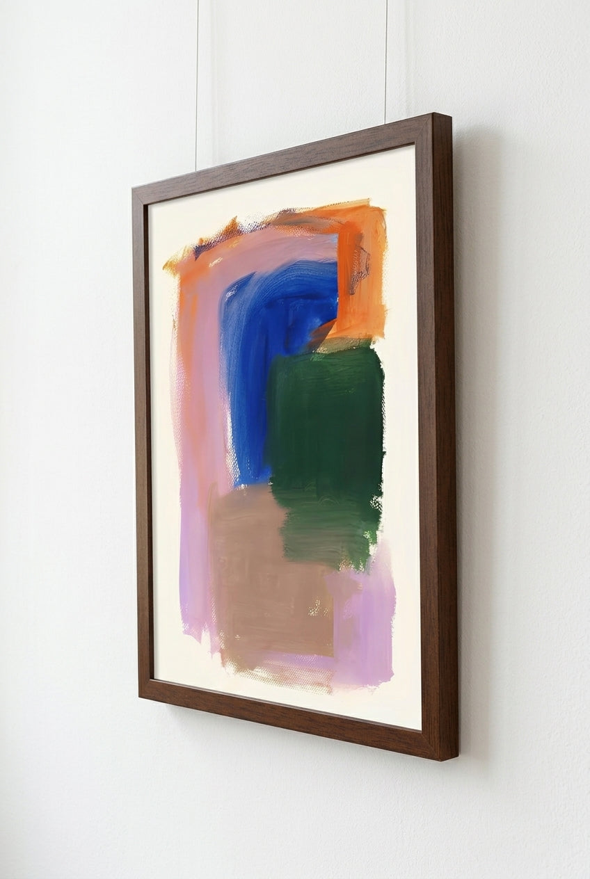 Lámina de arte abstracto moderno y colorido