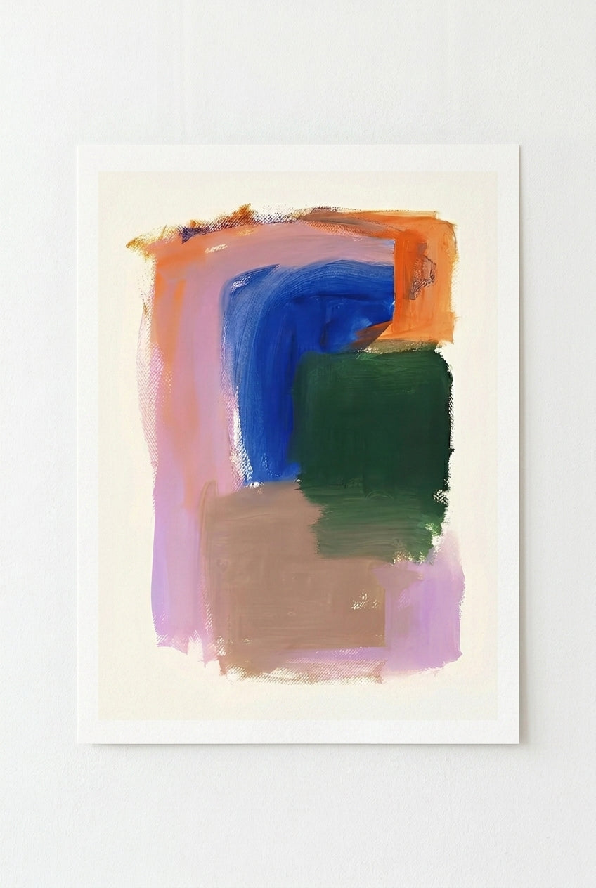 Lámina de arte abstracto moderno y colorido