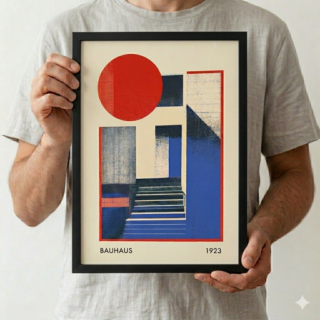 Lámina de arte abstracto Bauhaus de los años 20