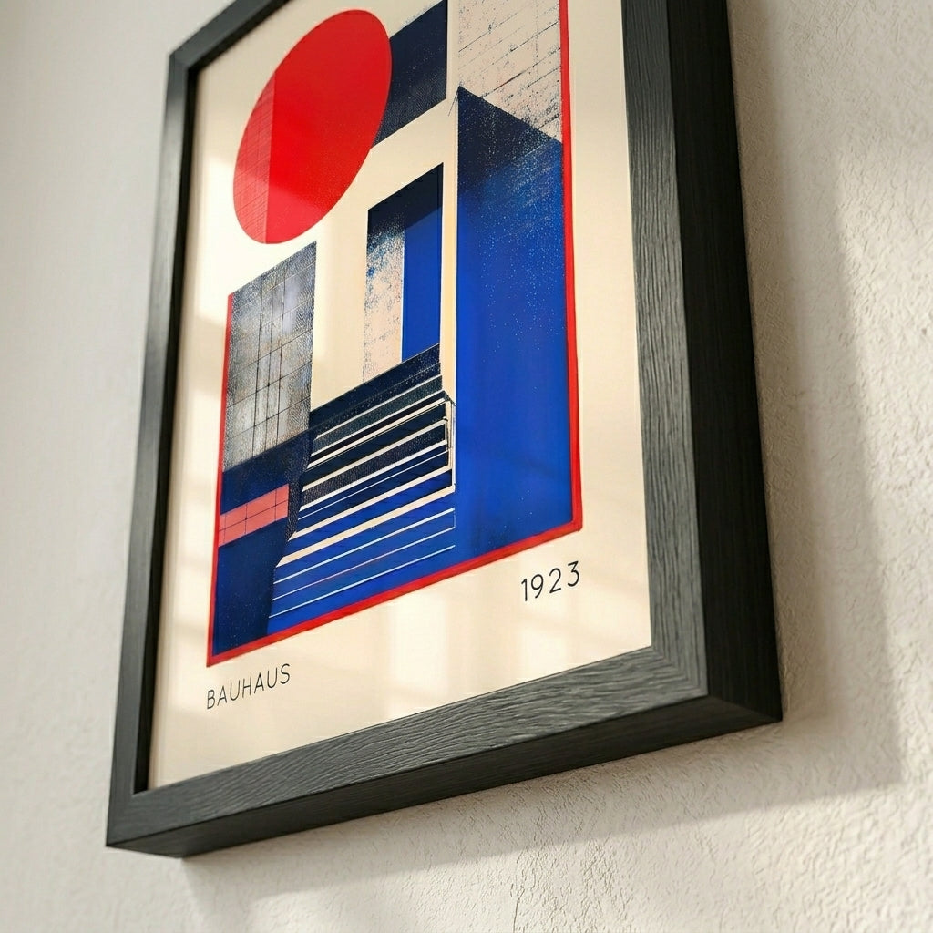 Lámina de arte abstracto Bauhaus de los años 20