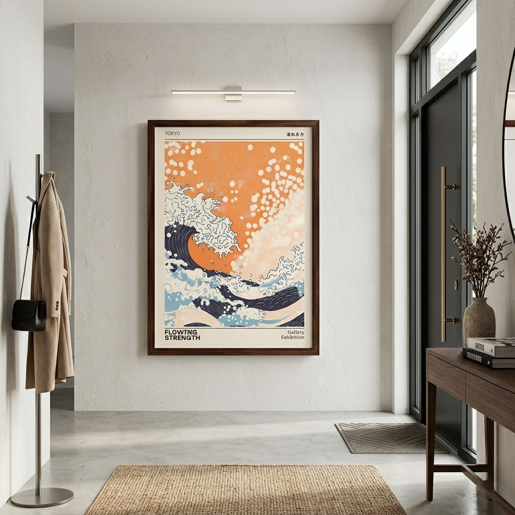Lámina de la ola japonesa – Póster de exposición Tokio