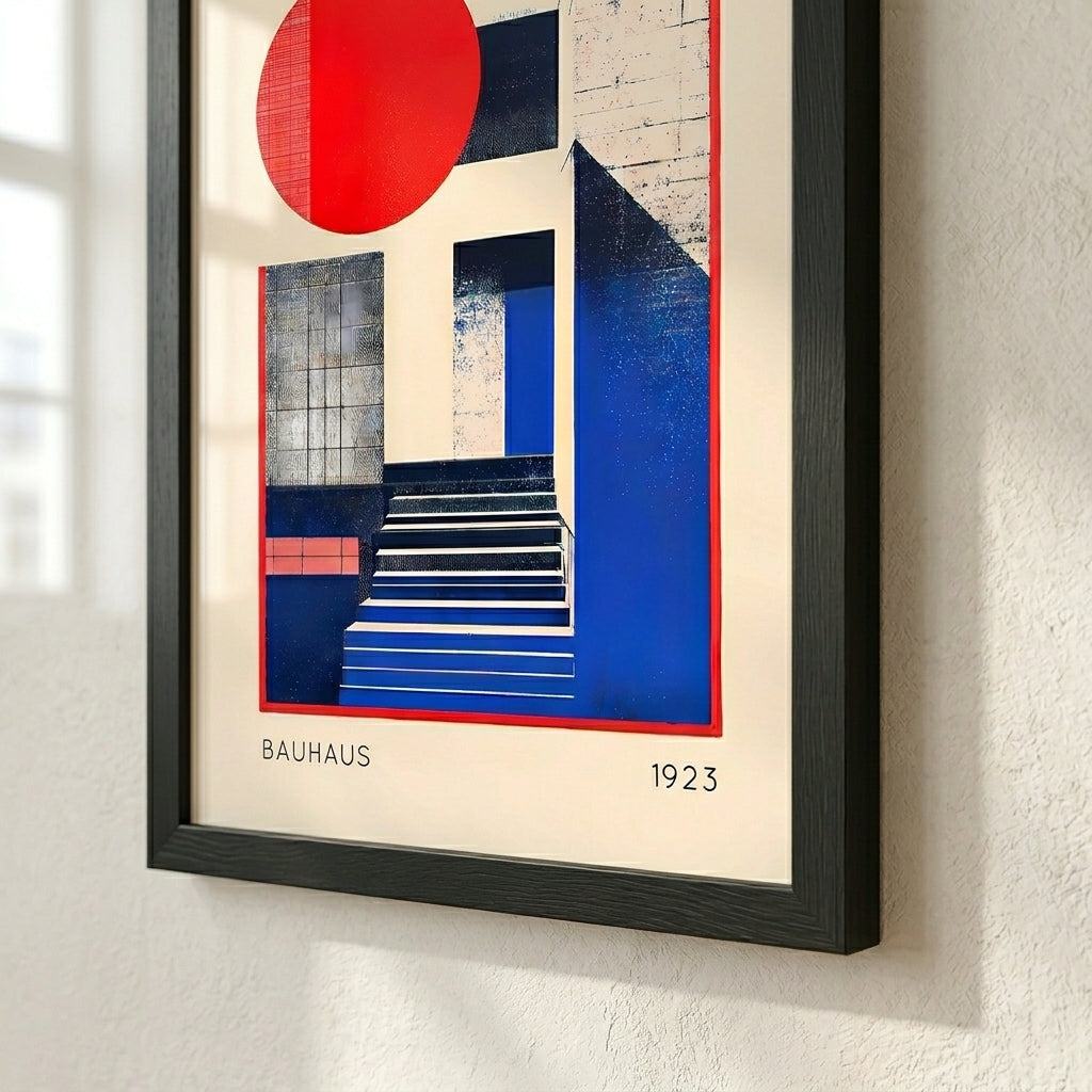 Lámina de arte abstracto Bauhaus de los años 20