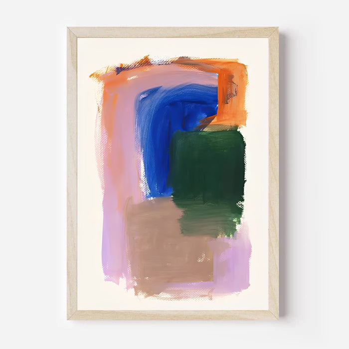 Lámina de arte abstracto moderno y colorido
