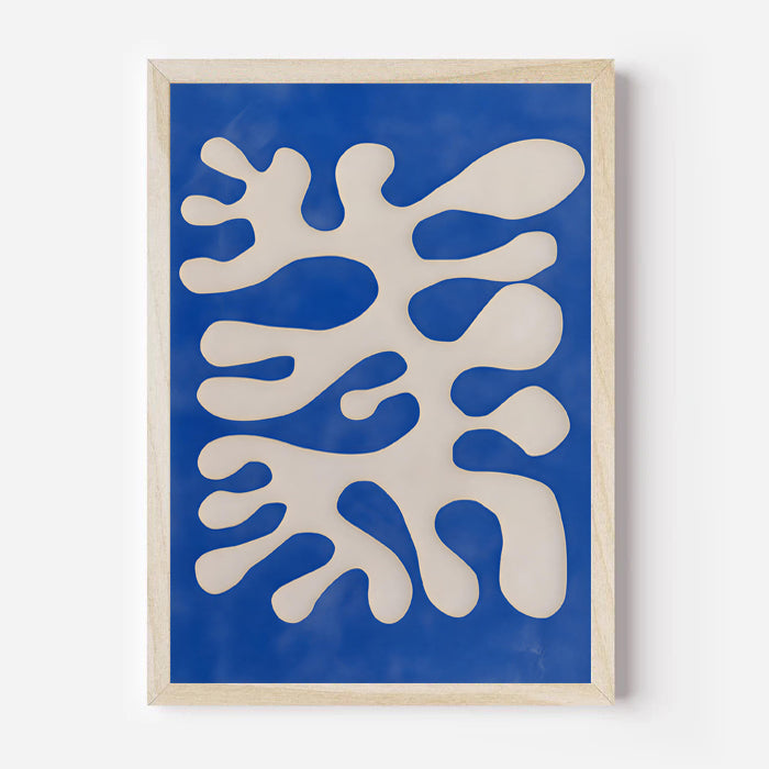 Lámina de arte abstracto orgánico moderno