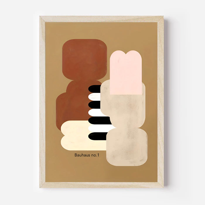 Lámina de arte abstracto Bauhaus