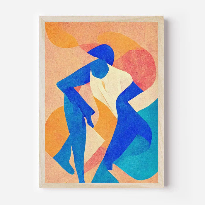 Lámina de arte figurativo abstracto moderno