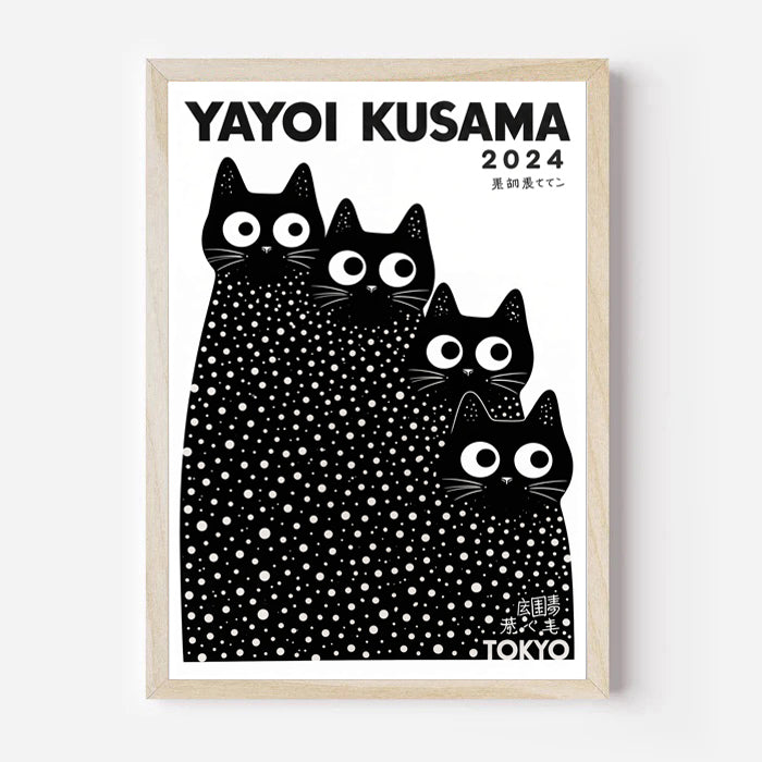 Láminas de gatos Yayoi Kusama
