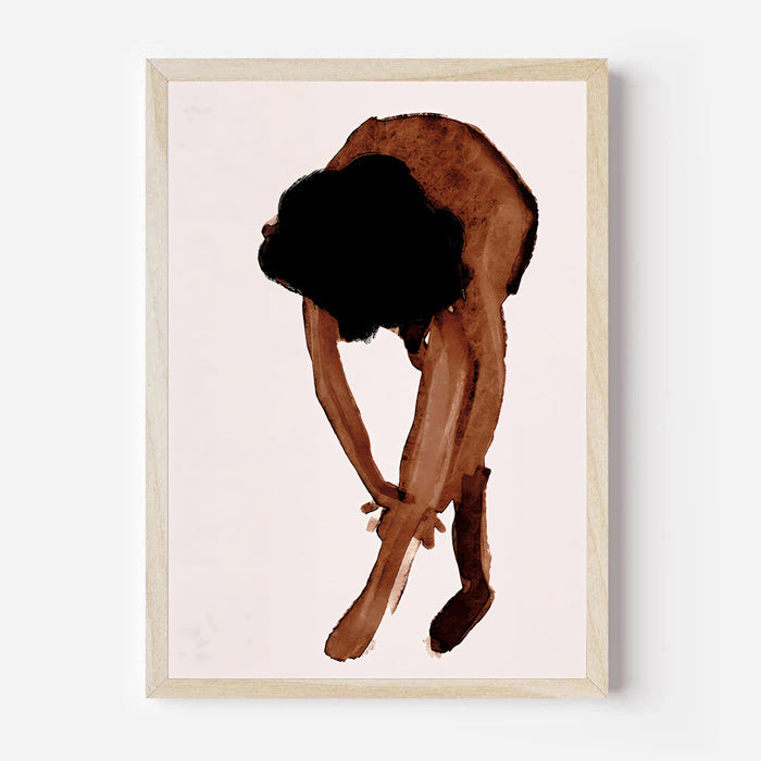 Lámina de figura abstracta en acuarela