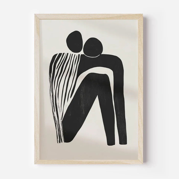 Lámina minimalista de figura abstracta