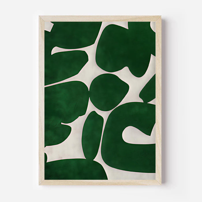 Lámina de arte abstracto verde