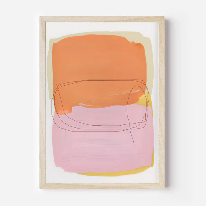 Lámina de arte abstracto minimalista
