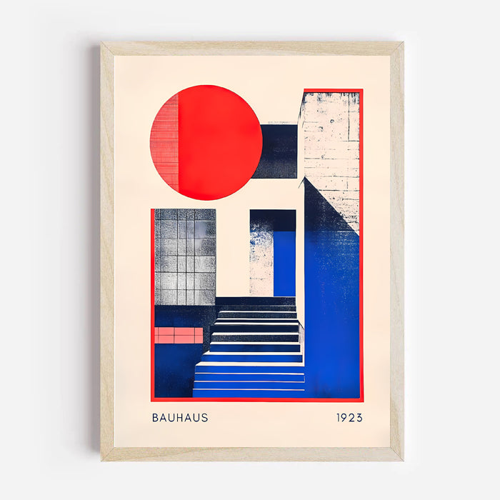 Lámina de arte abstracto Bauhaus de los años 20
