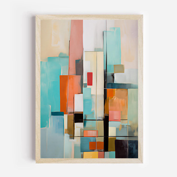 Lámina de arte abstracto geométrico