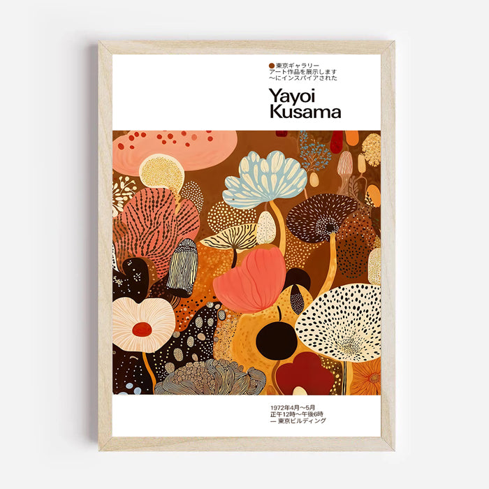 Póster inspirado en Yayoi Kusama