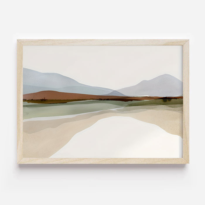 Lámina de paisaje en acuarela