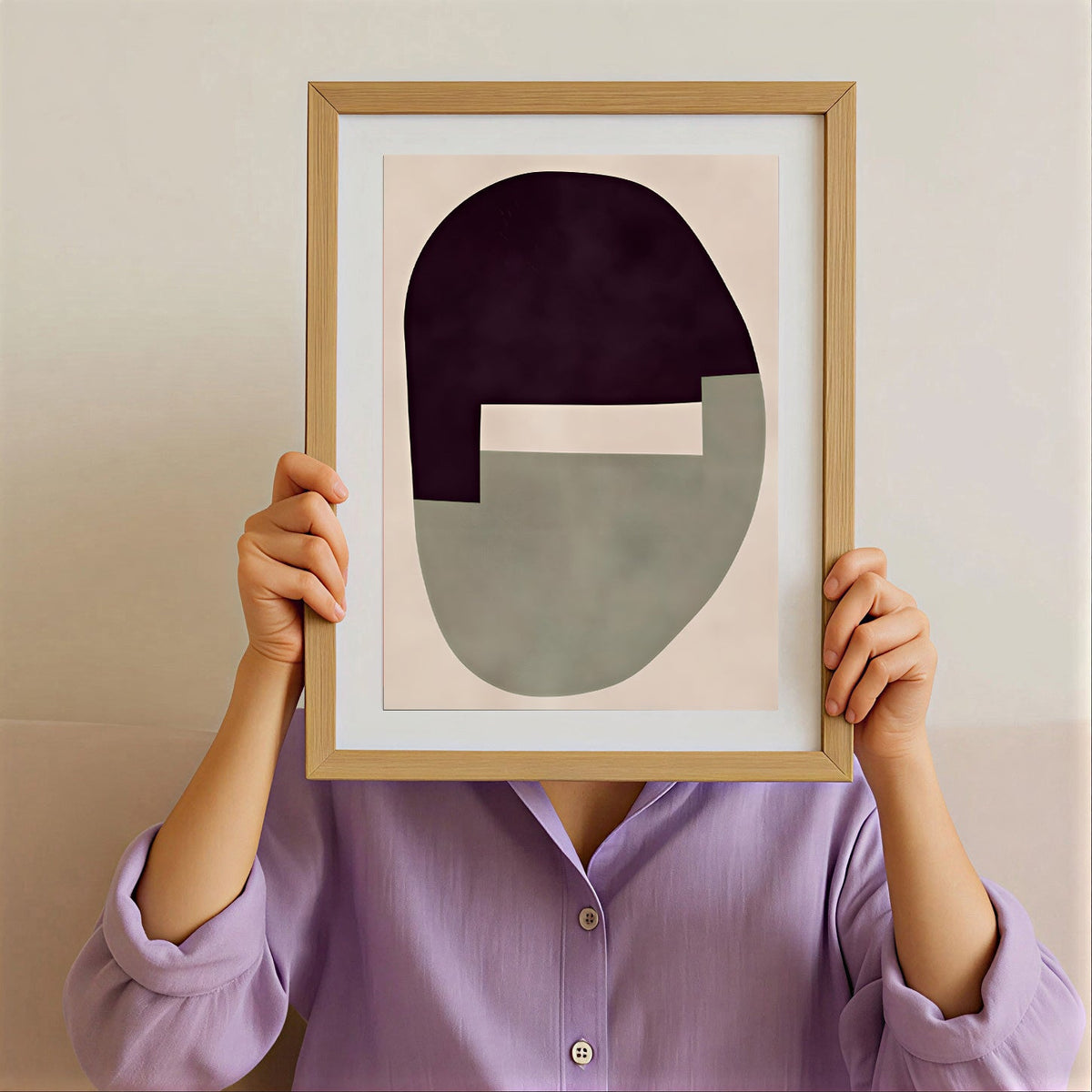 Lámina de arte abstracto minimalista
