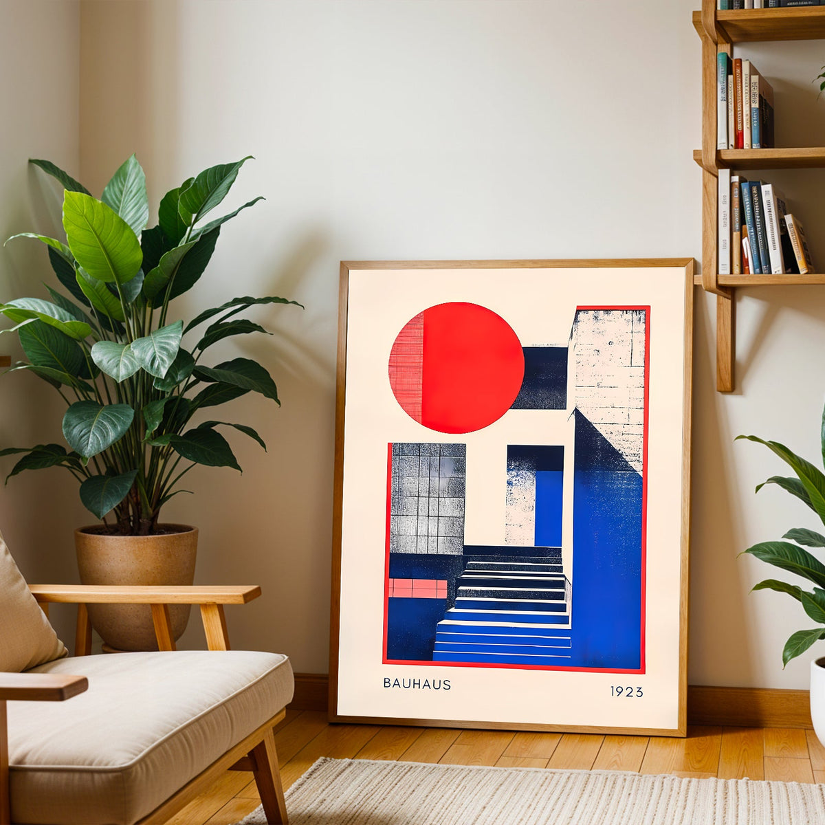Lámina de arte abstracto Bauhaus de los años 20