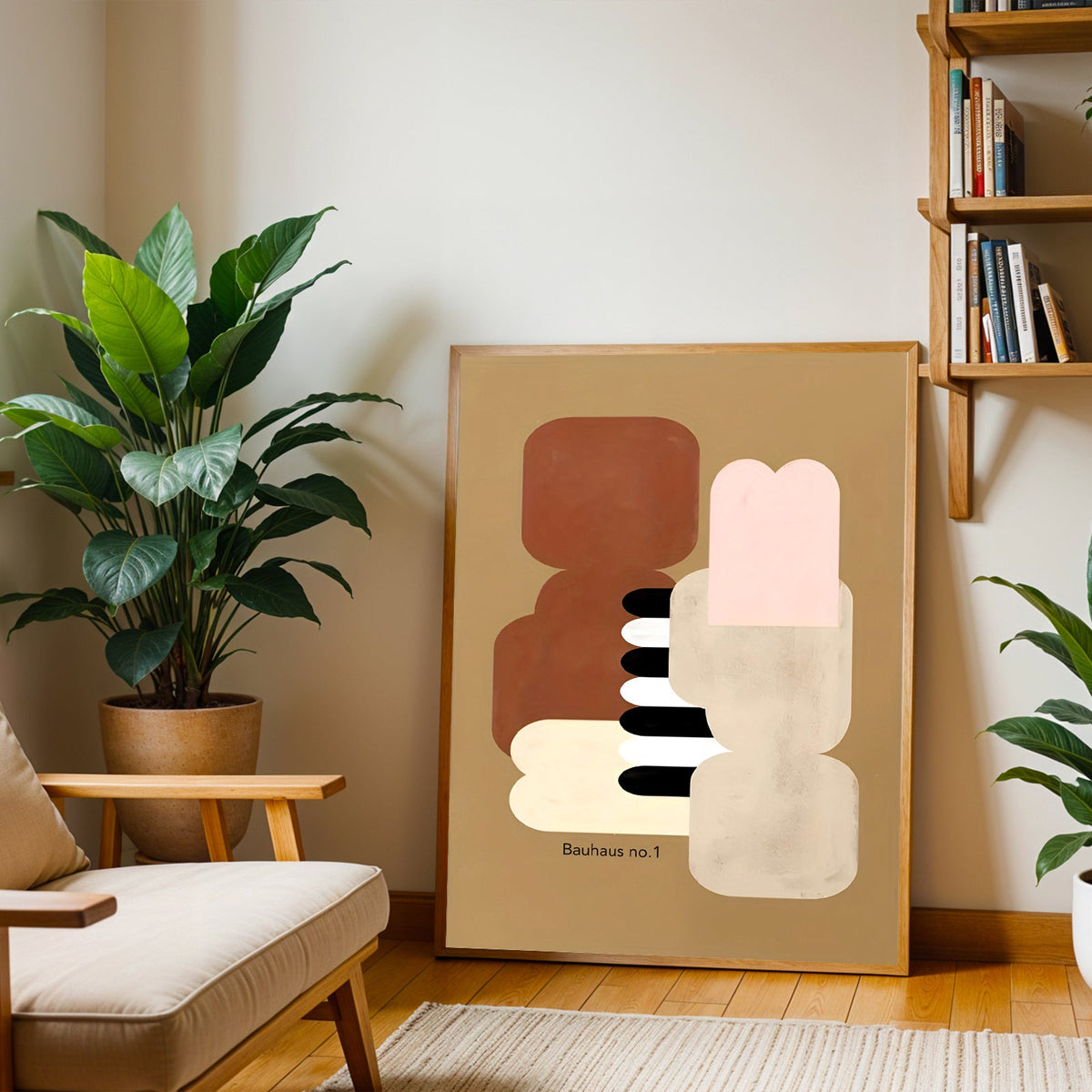 Lámina de arte abstracto Bauhaus